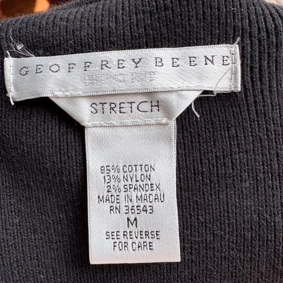 Geoffrey Beene Black and Cream Zip Vest - Picture 5 of 5